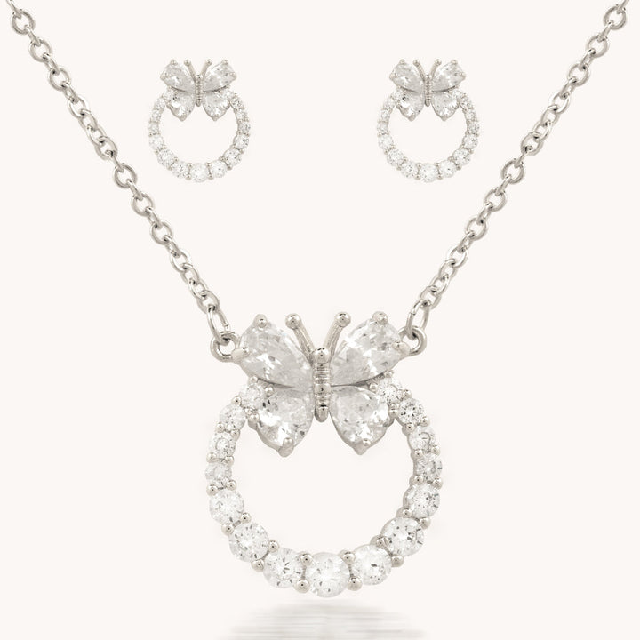 SET SILVER BUTTERFLY – 7721