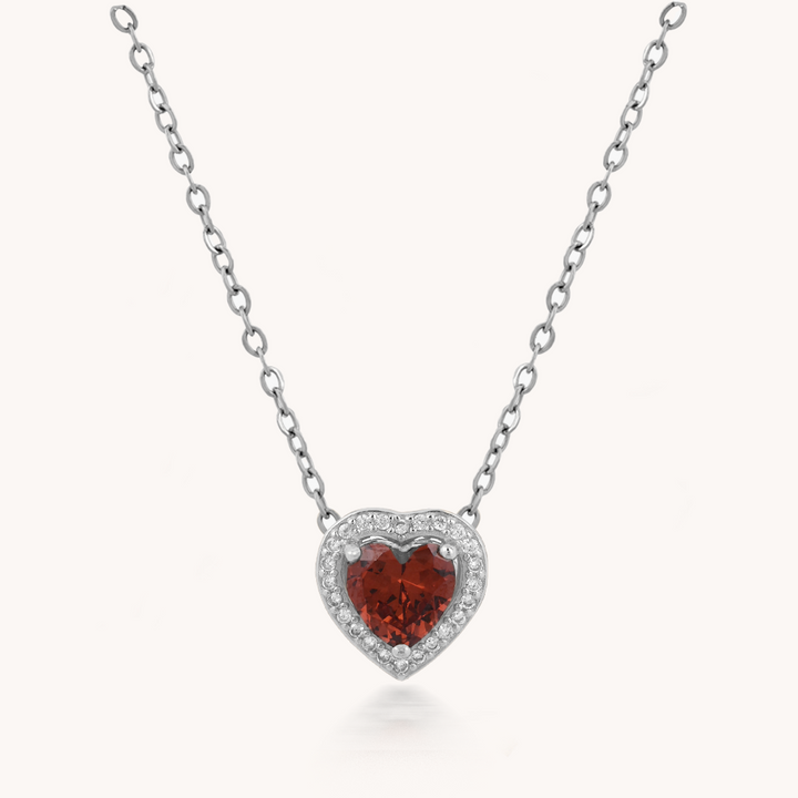 COLLAR LATIDO INFINITO GARNET - 9164