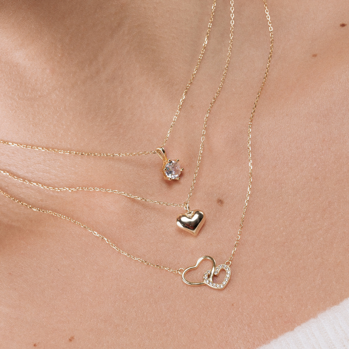 COLLAR GOLD HEART - 6329