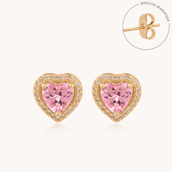 ARETES AMOR A PRIMERA VISTA PINK - 9159