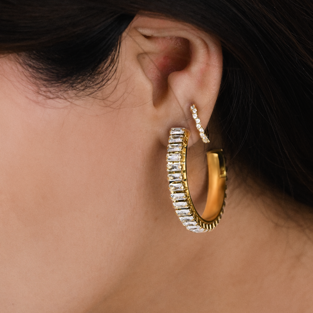 ACERO-ARETES-Bohoo Jewelry-Bohoo Accesorios