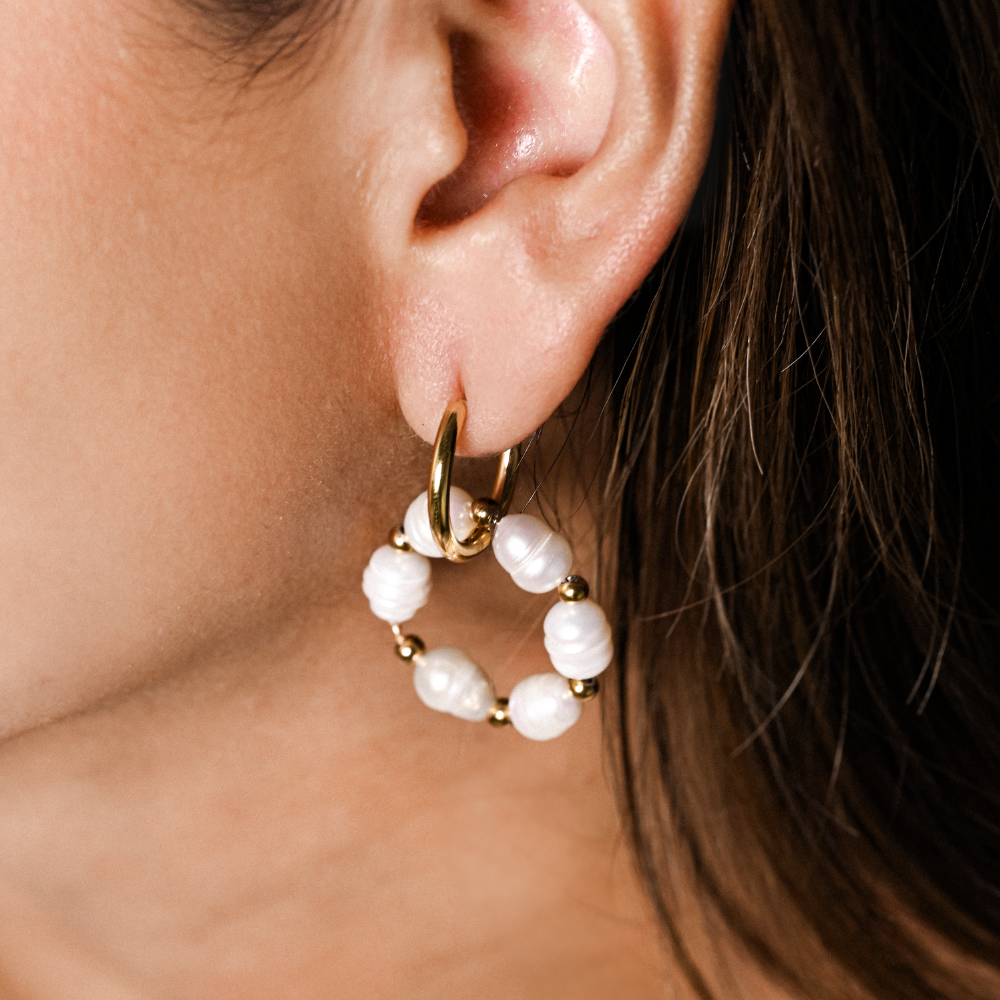 ARETES PERLA - 9355
