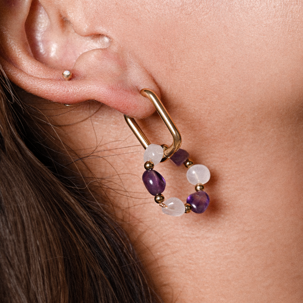 ARETES LUZ DE AMATISTA - 9356