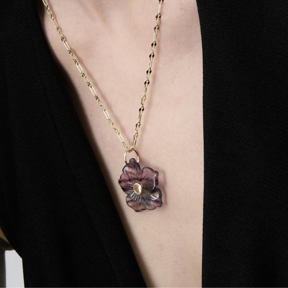 COLLAR GEM BLOOM LILAC - 9926